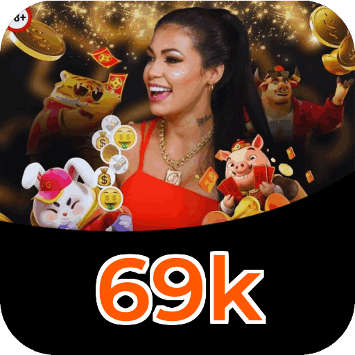 Interface do aplicativo 69k mostrando jogos disponíveis no iOS e Android